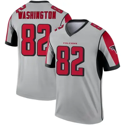 Men's Legend Casey Washington Atlanta Falcons Inverted Silver Jersey