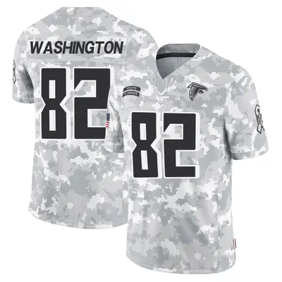 Men's Limited Casey Washington Atlanta Falcons Arctic Camo 2024 Salute to Service Jersey