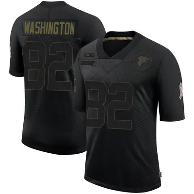 Men's Limited Casey Washington Atlanta Falcons Black 2020 Salute To Service Jersey