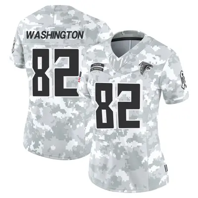 Women's Limited Casey Washington Atlanta Falcons Arctic Camo 2024 Salute to Service Jersey
