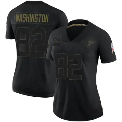 Women's Limited Casey Washington Atlanta Falcons Black 2020 Salute To Service Jersey