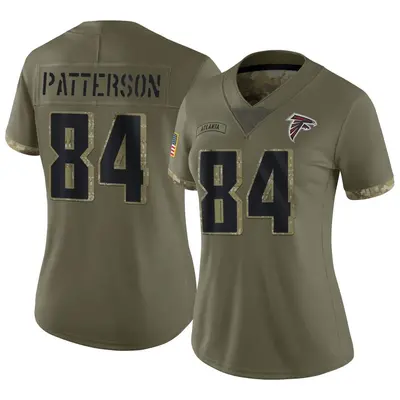 Women's Limited Cordarrelle Patterson Atlanta Falcons Olive 2022 Salute To Service Jersey