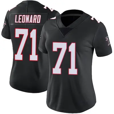 Women's Limited Rick Leonard Atlanta Falcons Black Vapor Untouchable Jersey