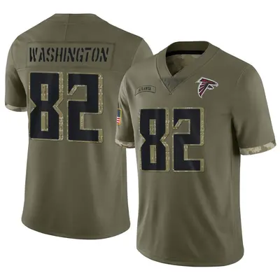 Youth Limited Casey Washington Atlanta Falcons Olive 2022 Salute To Service Jersey