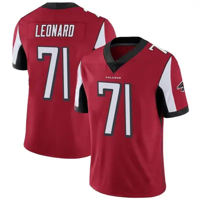 Youth Limited Rick Leonard Atlanta Falcons Red Team Color Vapor Untouchable Jersey